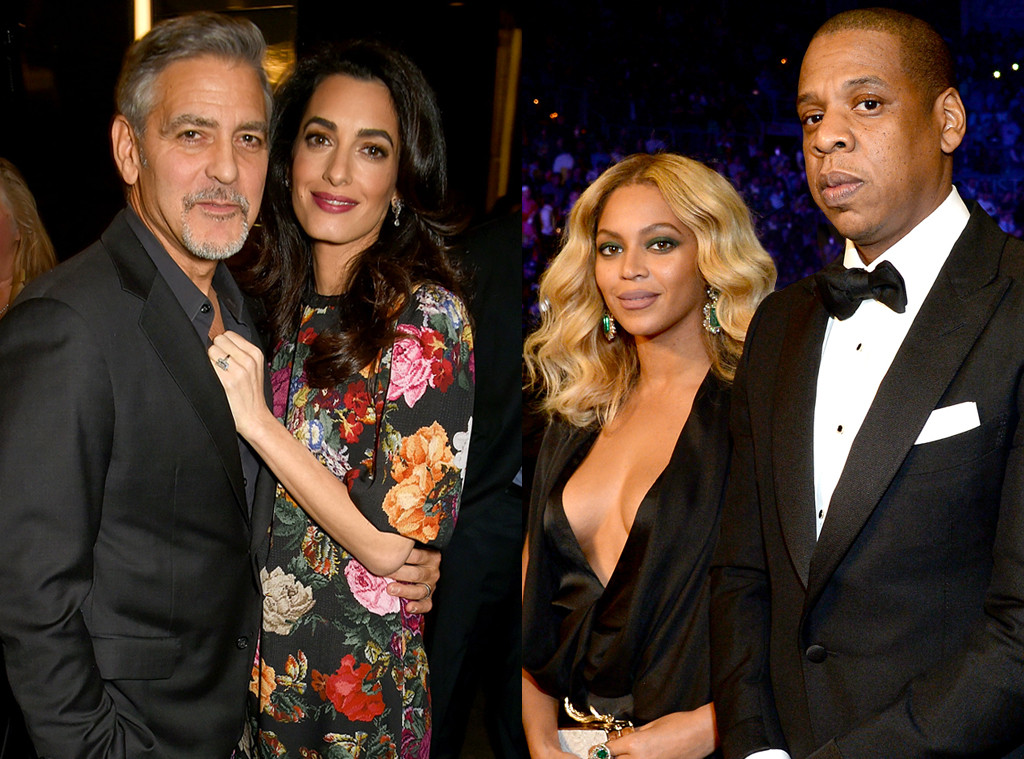 George Clooney, Amal Clooney, Beyonce, Jay Z George Clooney, Amal Clooney, Beyonce, Jay Z